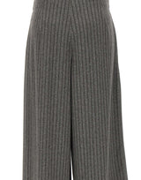 ELENA MIRO' Pantaloni cropped a righe GREY Donna 