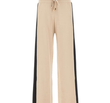 ELENA MIRO' Pantaloni a maglia di misto viscosa BEIGE Donna 