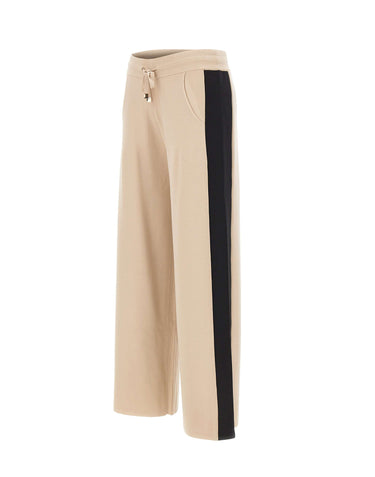 ELENA MIRO' Pantaloni a maglia di misto viscosa BEIGE Donna 