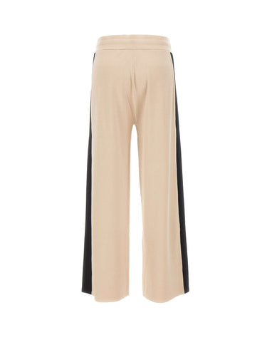 ELENA MIRO' Pantaloni a maglia di misto viscosa BEIGE Donna 