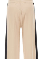 ELENA MIRO' Pantaloni a maglia di misto viscosa BEIGE Donna 