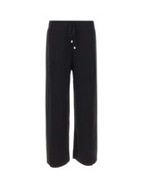 ELENA MIRO' Pantaloni a maglia di misto viscosa BLACK Donna 
