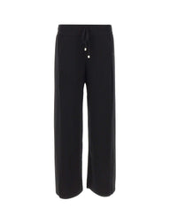 ELENA MIRO' Pantaloni a maglia di misto viscosa BLACK Donna 
