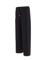 ELENA MIRO' Pantaloni a maglia di misto viscosa BLACK Donna 