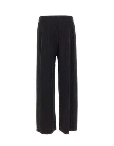 ELENA MIRO' Pantaloni a maglia di misto viscosa BLACK Donna 