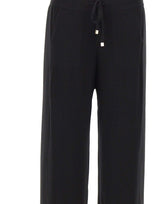ELENA MIRO' Pantaloni a maglia di misto viscosa BLACK Donna 