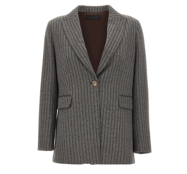 ELENA MIRO' Blazer in misto viscosa GREY Donna 