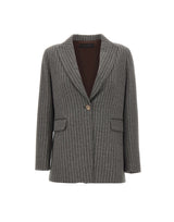 ELENA MIRO' Blazer in misto viscosa GREY Donna 