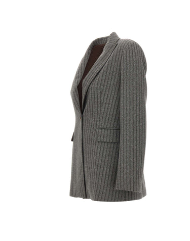 ELENA MIRO' Blazer in misto viscosa GREY Donna 