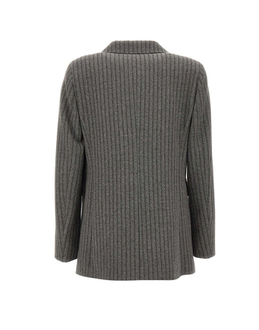 ELENA MIRO' Blazer in misto viscosa GREY Donna 