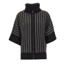 ELENA MIRO' Maglia in lana con zip BLACK Donna 