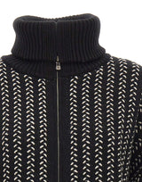 ELENA MIRO' Maglia in lana con zip BLACK Donna 