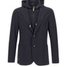 ELEVENTY Giacca con pettorina in misto lana BLUE Uomo 