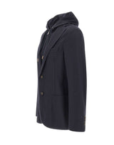 ELEVENTY Giacca con pettorina in misto lana BLUE Uomo 