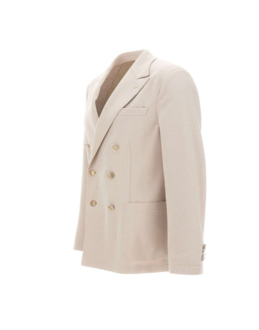 Blazer doppiopetto in misto lana N70GIAM03 TES0N06902 ELEVENTY 