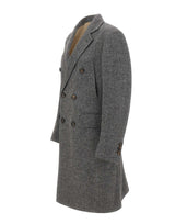 ELEVENTY Cappotto doppiopetto in lana e alpaca GREY Uomo 