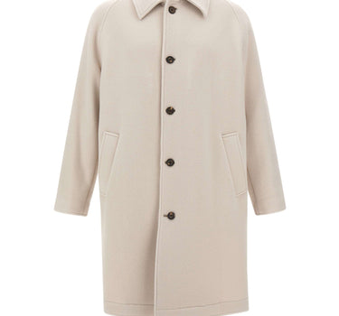 ELEVENTY Cappotto in lana e Cashmere WHITE Uomo 