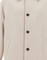 ELEVENTY Cappotto in lana e Cashmere WHITE Uomo 