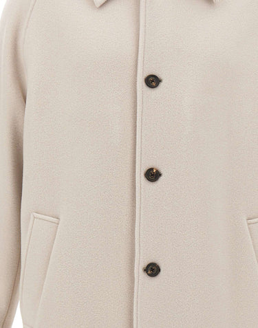 ELEVENTY Cappotto in lana e Cashmere WHITE Uomo 