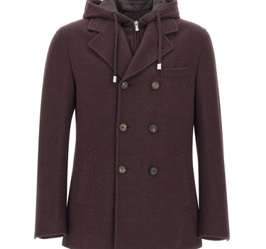 ELEVENTY Giacca in lana con cappuccio RED Uomo 