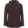 ELEVENTY Giacca in lana con cappuccio RED Uomo 