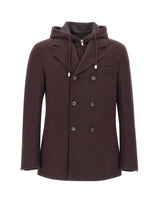 ELEVENTY Giacca in lana con cappuccio RED Uomo 