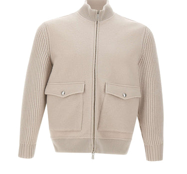 Giacca in lana con zip N75GBTN10 TES0N2750002 ELEVENTY 