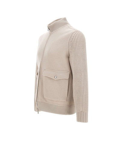 Giacca in lana con zip N75GBTN10 TES0N2750002 ELEVENTY 
