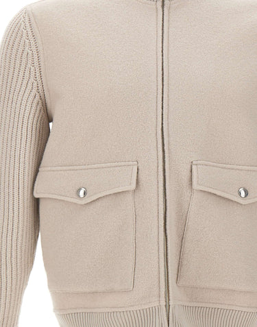 Giacca in lana con zip N75GBTN10 TES0N2750002 ELEVENTY 