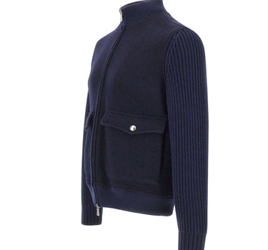 Giacca in lana con zip N75GBTN10 TES0N2751911 ELEVENTY 