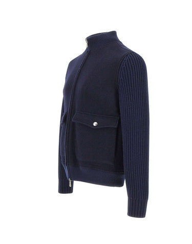 Giacca in lana con zip N75GBTN10 TES0N2751911 ELEVENTY 