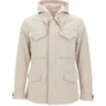ELEVENTY Giacca con pettorina in cotone tencel WHITE Uomo 