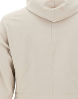 ELEVENTY Giacca con pettorina in cotone tencel WHITE Uomo 
