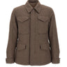 ELEVENTY Giacca in lana con tasconi BROWN Uomo 