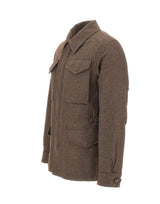 ELEVENTY Giacca in lana con tasconi BROWN Uomo 