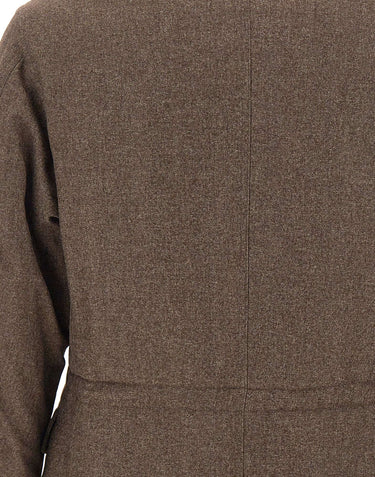 ELEVENTY Giacca in lana con tasconi BROWN Uomo 