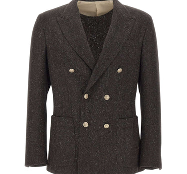 ELEVENTY Blazer doppiopetto in misto lana GREY Uomo 