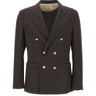 ELEVENTY Blazer doppiopetto in misto lana GREY Uomo 