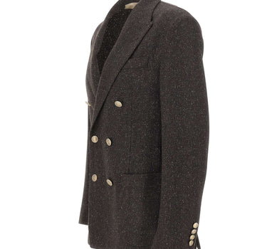 ELEVENTY Blazer doppiopetto in misto lana GREY Uomo 