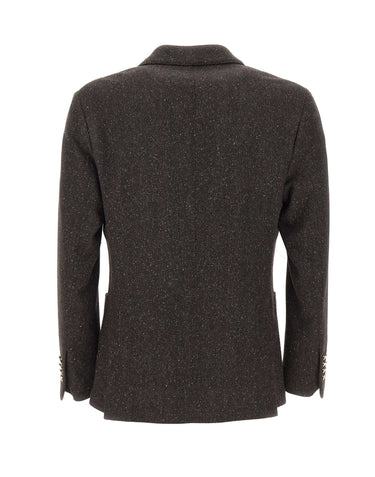 ELEVENTY Blazer doppiopetto in misto lana GREY Uomo 