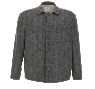 Giacca-camicia in misto lana N75GIAN05 TES0N13614 ELEVENTY 