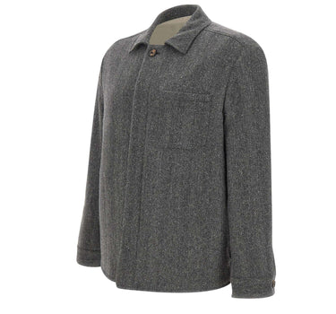 Giacca-camicia in misto lana N75GIAN05 TES0N13614 ELEVENTY 