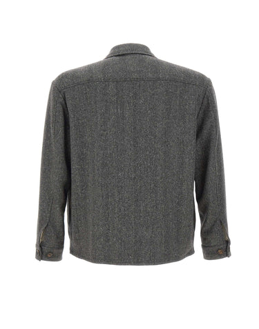 Giacca-camicia in misto lana N75GIAN05 TES0N13614 ELEVENTY 