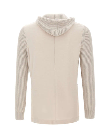 ELEVENTY Giacca con inserti in maglia BEIGE Uomo 