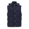ELEVENTY Gilet imbottito in cashmere BLUE Uomo 