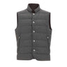 ELEVENTY Gilet reversibile in cascmere e Nylon GREY Uomo 