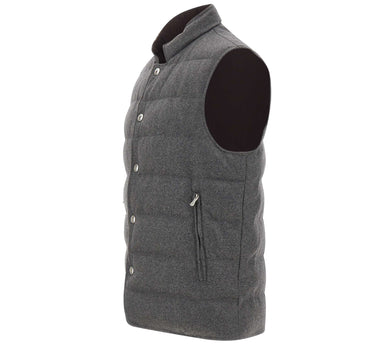 ELEVENTY Gilet reversibile in cascmere e Nylon GREY Uomo 
