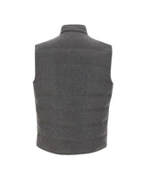 ELEVENTY Gilet reversibile in cascmere e Nylon GREY Uomo 