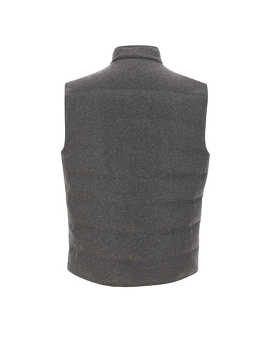 ELEVENTY Gilet reversibile in cascmere e Nylon GREY Uomo 