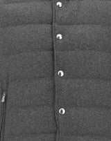 ELEVENTY Gilet reversibile in cascmere e Nylon GREY Uomo 